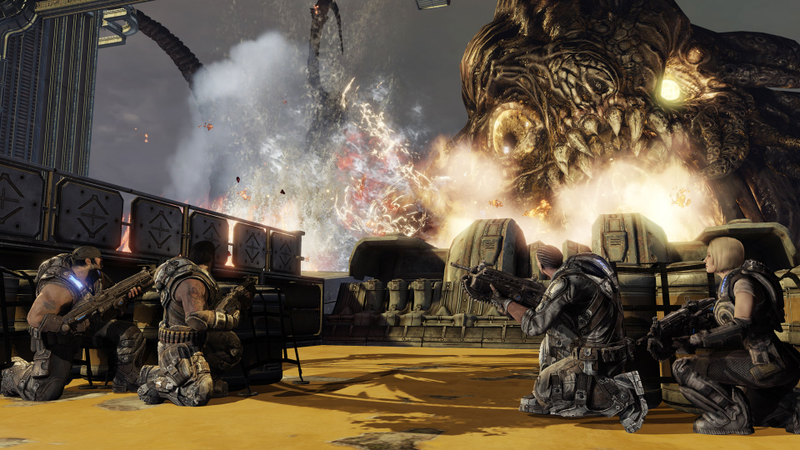 Illustration for article titled Brown Badasses Are Back: A Boatload of Gears of War 3 Campaign Screens